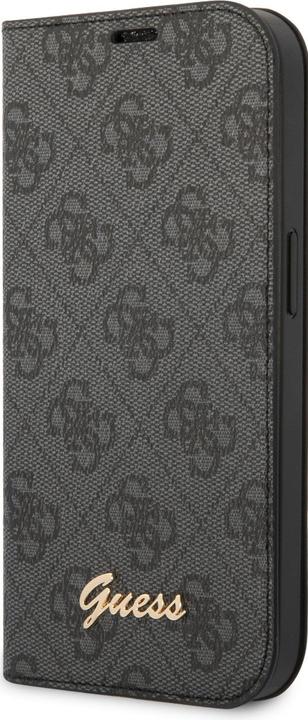 Produktbild Guess GUBKP14LHG4SHK iPhone 14 Pro 6,1" czarny/black book 4G Vintage Gold Logo (Apple iPhone 14 Pro)