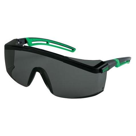 Uvex Safety, Veiligheidsbril + Gelaatsscherm, Astrospec 2.0 Grijs Zonnebril Op Sterkte Zweetbescherming 5 Inf. Plus 9164145