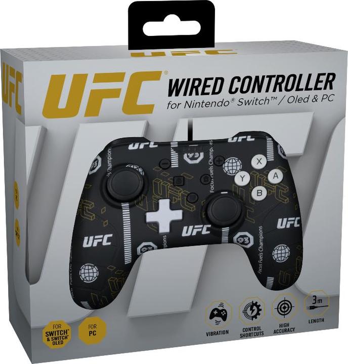 Actual product image Konix Kx Ufc Gamepad Black (Switch Lite, PC, Switch)