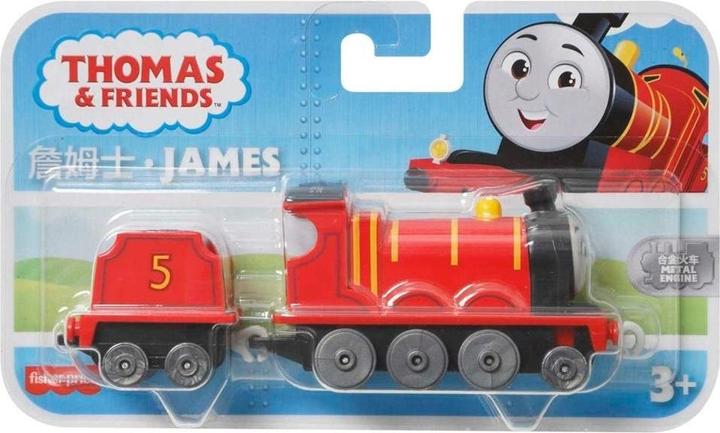 Produktbild Mattel Fisher-Price Thomas & Friends die-cast push-along James toy train engine for preschool kids ages 3+
