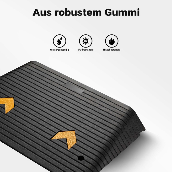 Actual product image Wiltec Rubber threshold ramp 902x620x102mm Ramp 50t Access ramp wheelchair car