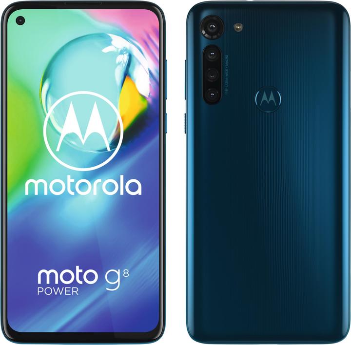 Actual product image Motorola Moto G8 Power (64 GB, Blue, 6.40", Hybrid Dual SIM, 4G)