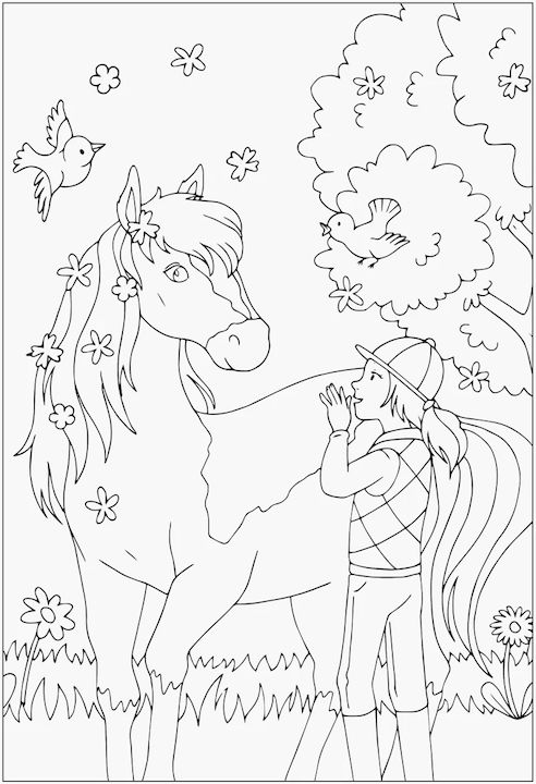 Immagine prodotto Ravensburger Cavalli - dipingi e sogna - 24 disegni da colorare per bambini dai 6 anni - motivi per