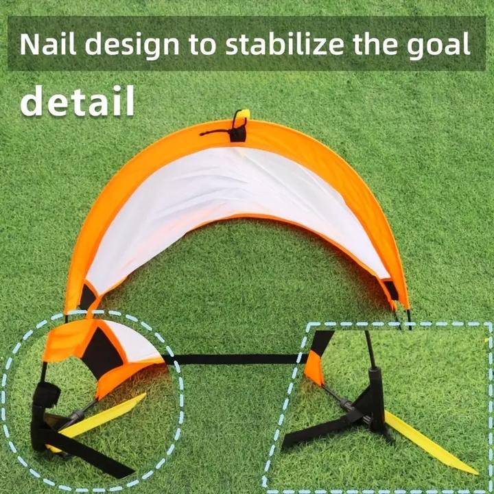 Actual product image Fun Outside 2 Stück Faltbares Fussballtor, Pop-Up Mini-Trainings-Tore