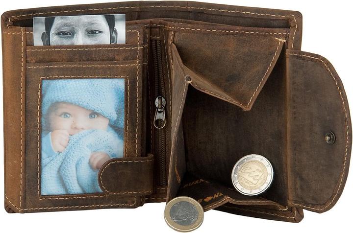 Produktbild Greenburry Vintage Geldbörse RFID Leder 10 cm