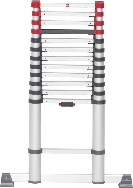Productafbeelding Hailo FlexLine, aluminium veiligheidstelescopische ladder, 13 sporten (Enkele ladder, 380 cm)
