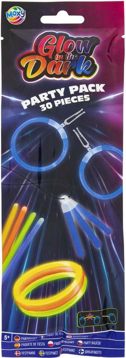 Actual product image Grafix Glow in The Dark Sticks Party Pack, 30 pieces.