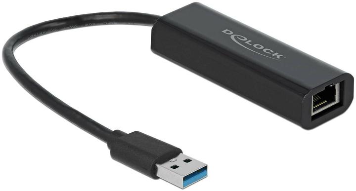 Delock Network Adapter USB-A - RJ45, 2.5Gbps Black (USB 3.0, RJ45 2.5 Gigabit Ethernet (1x))