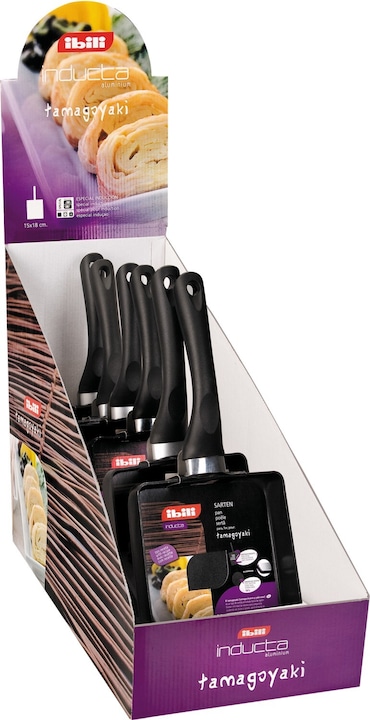Produktbild Ibili Pfanne für Tamagoyaki Inducta 15 x 18 cm Perfekt zum Zubereiten von Tamagoyaki-Omeletts (Bratpfanne)