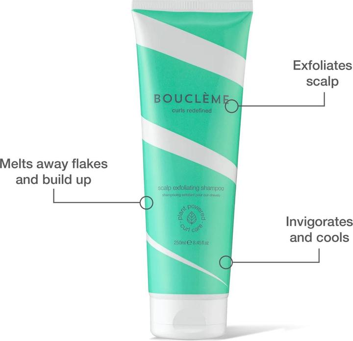 Image du produit Boucleme Shampooing exfoliant pour les cheveux CURLS REDEFINED 250 ml (250 ml, Shampoing liquide)