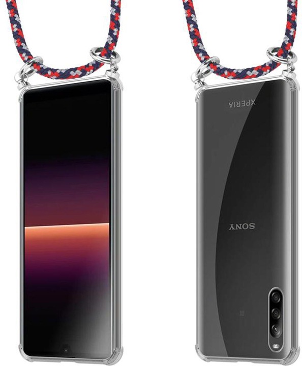 Produktbild Cadorabo TPU Handy Kette SILBER Cover