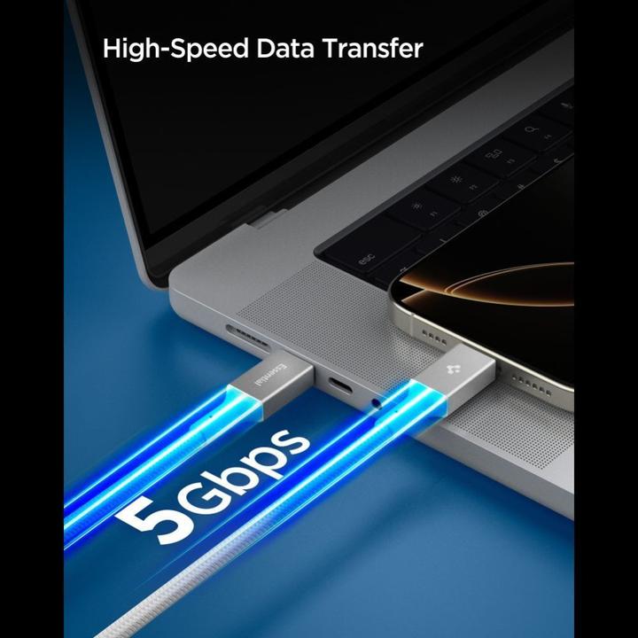 Produktbild Spigen Essential USB C to USB C 100W Cable white EB10010CC (1 m, USB 3.2 Gen 1, 100 W)