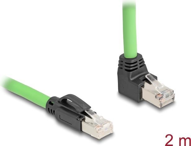 Actual product image Delock RJ45 network cable Cat.6A plug to plug, top threaded (SF/UTP, CAT6a, 2 m)