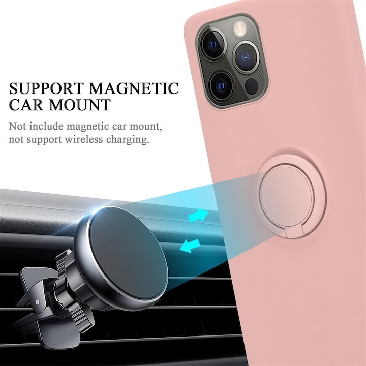 Actual product image Cadorabo TPU Liquid Ring Silicone Case Cover (Realme 12 Pro+, Apple iPhone 12)