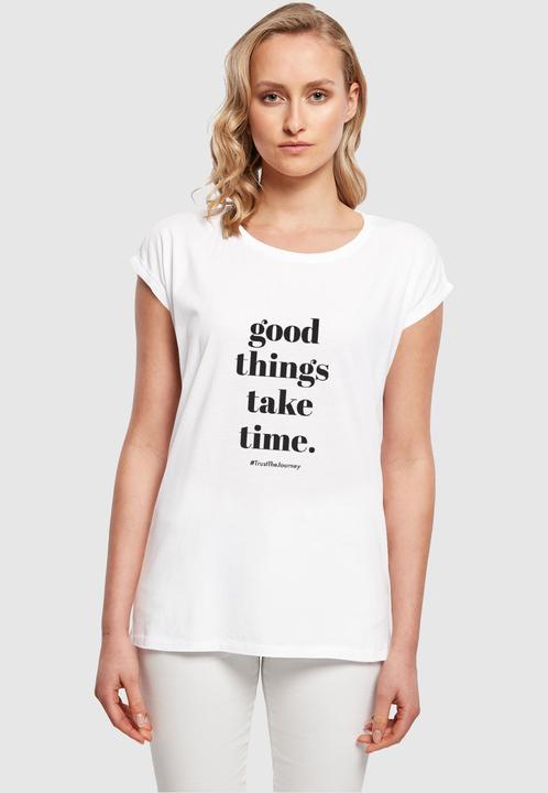 Produktbild Merchcode Ladies Good Things Take Time T-Shirt - 117487 (4XL)