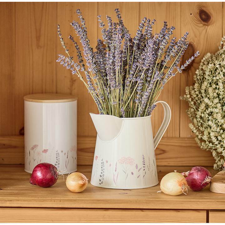 Produktbild Zeller Present Krug Flowers 1500 ml Metall ø 10.5x14 cm (1.50 l)