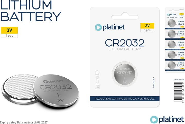 Produktbild Platinet PMBCR2032 (5 Stk., CR2032)