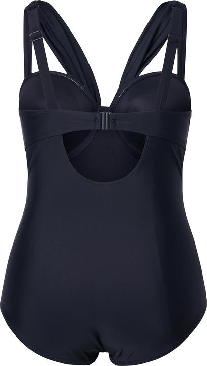Actual product image Ulla Popken Draped Strap One Piece Underwire Swimsuit (58)