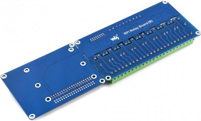 Actual product image WaveShare Raspberry Pi 8-Channel Relay Module Expansion Board