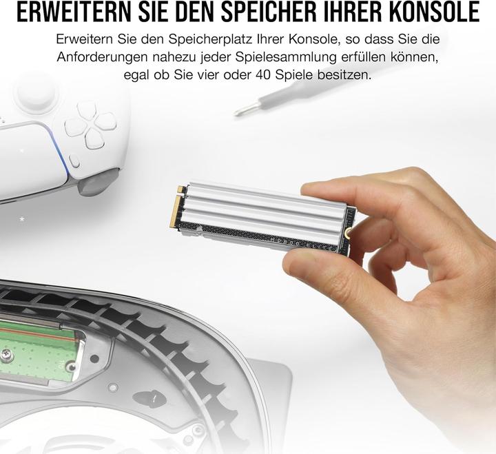 Produktbild Corsair MP600 ELITE 4TB NVMe PCIe M.2 SSD optimized for PS5 (4000 GB, M.2 2280)