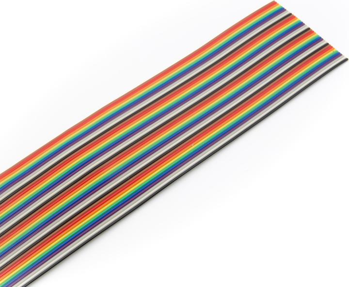 Actual product image Purecrea Flat cable IDC FC Rainbow 40p 28AWG