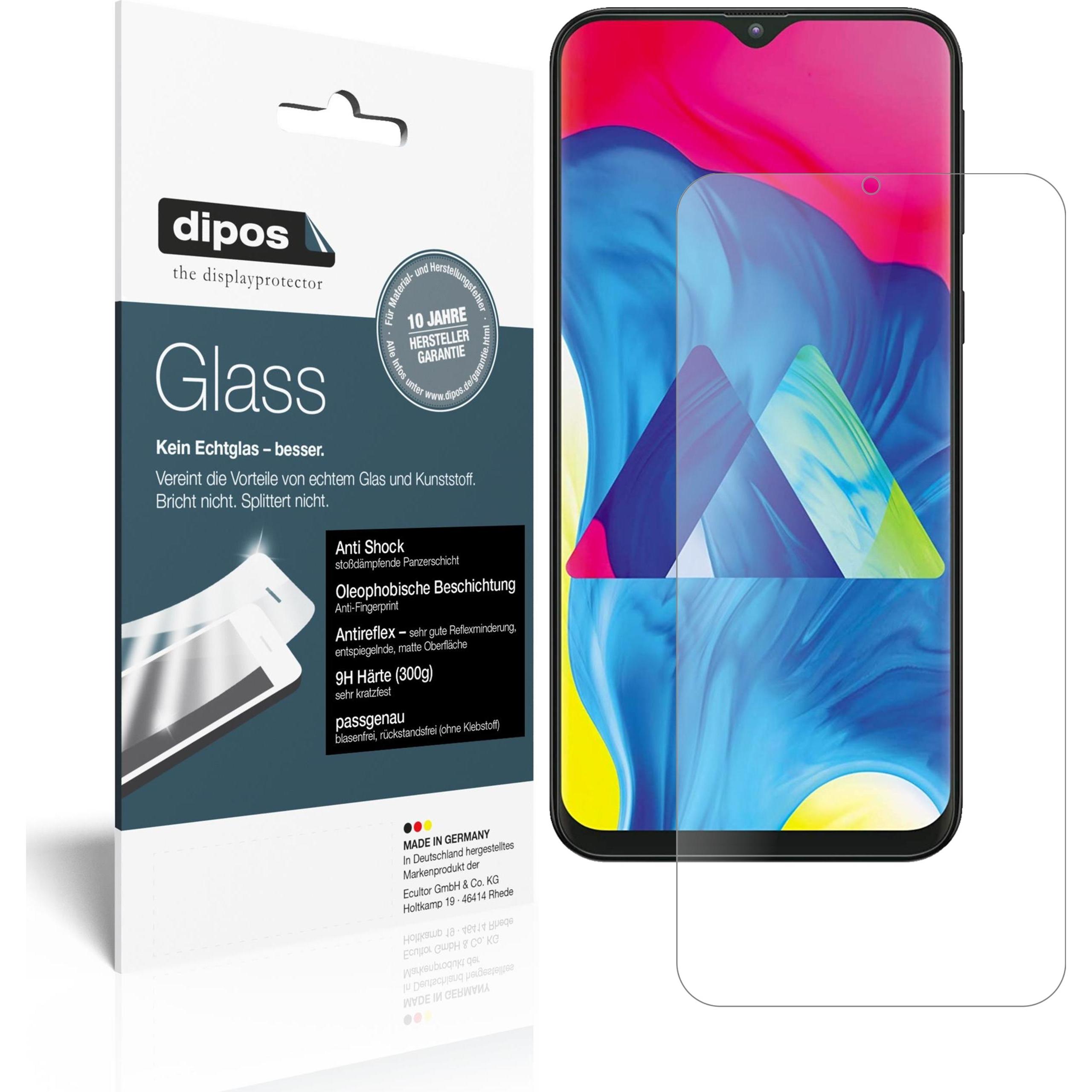 Dipos Displayschutz Anti-Shock (1 Stück, Samsung Galaxy M10), Smartphone Schutzfolie, Transparent