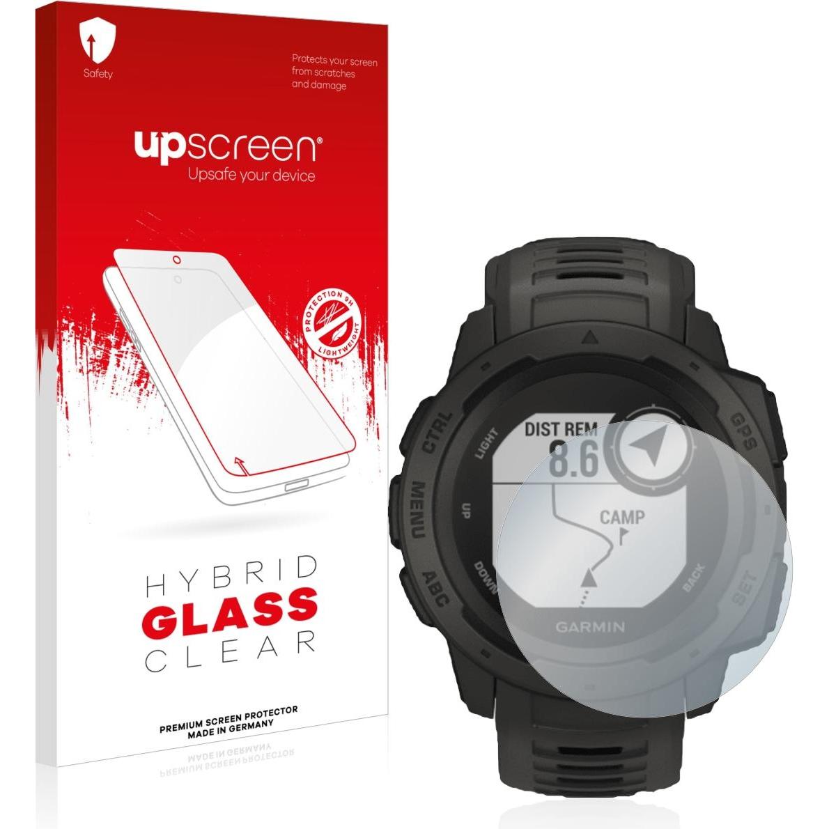 upscreen Scratch Shield Panzerglasfolie, Smartwatch Schutzfolie, Transparent