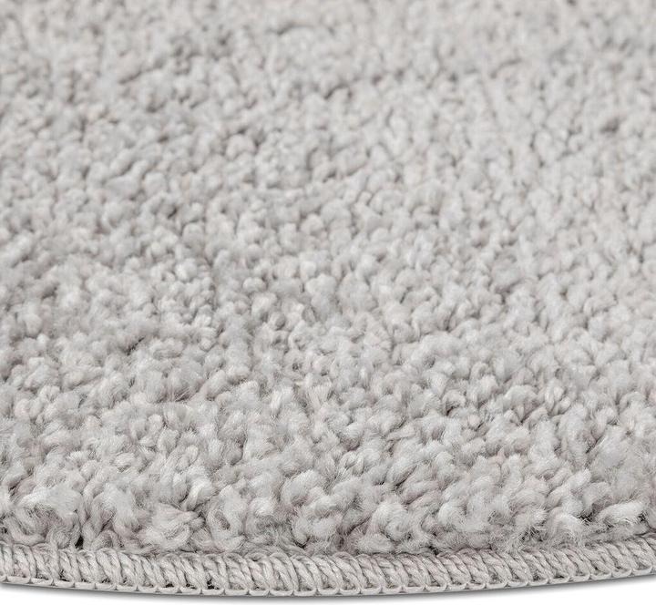 Actual product image VidaXL Cosy rug with latex base Grey ø160 cm (160 x 160 cm)