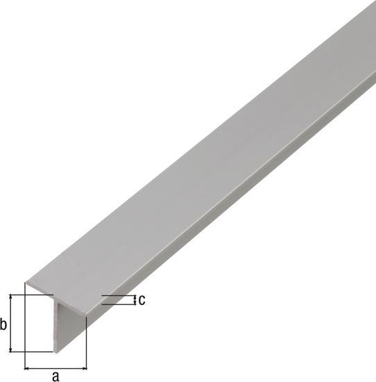 Alberts Profilo a T in alluminio 15x15x1,5 mm, 1 m