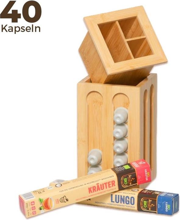 Produktbild SanSiro Bambus Kapselhalter 40