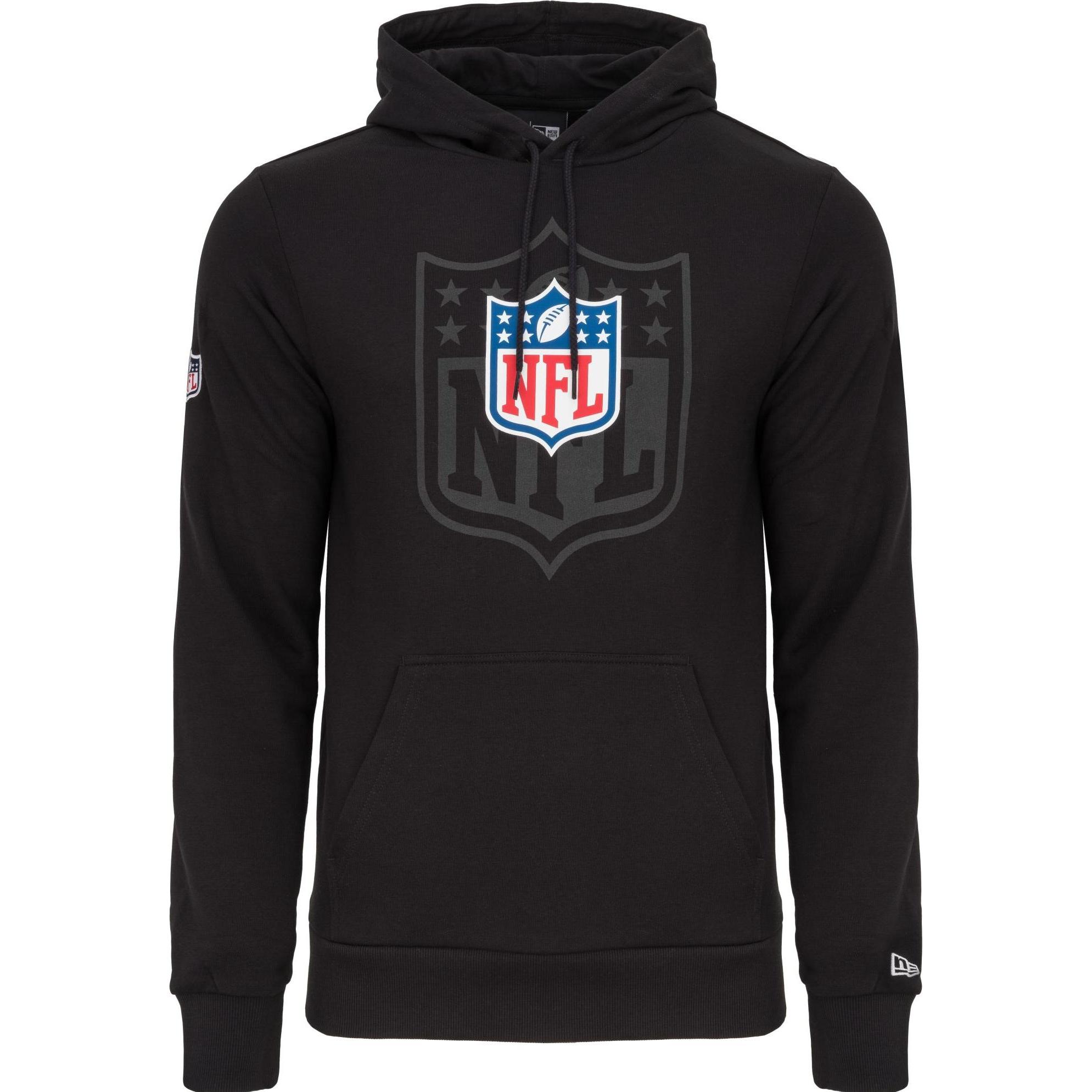 Thumbnail - New Era, Herren, Pullover, Fleece Hoody - NFL Shield Logo League 2.0 schwarz XX, Schwarz, (XXL)