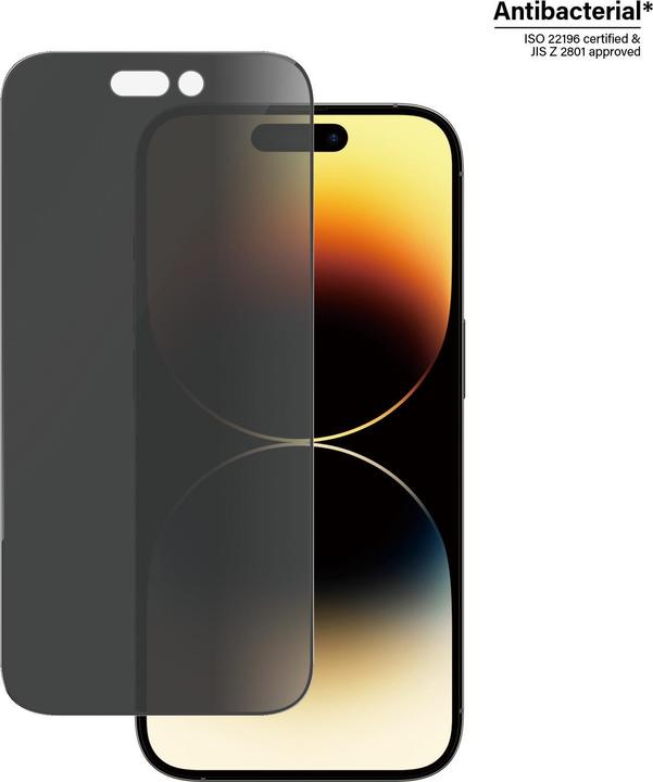 PanzerGlass Ultra Wide Fit Privacy (1 Piece, Apple iPhone 14 Pro)