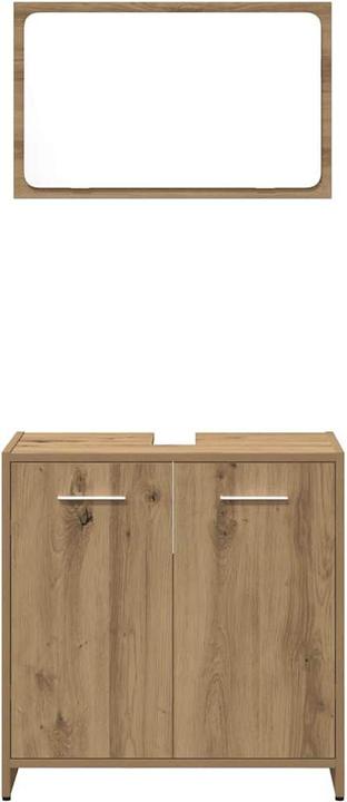 Produktbild vidaXL 3-tlg. Badmöbel-Set Artisan-Eiche Holzwerkstoff