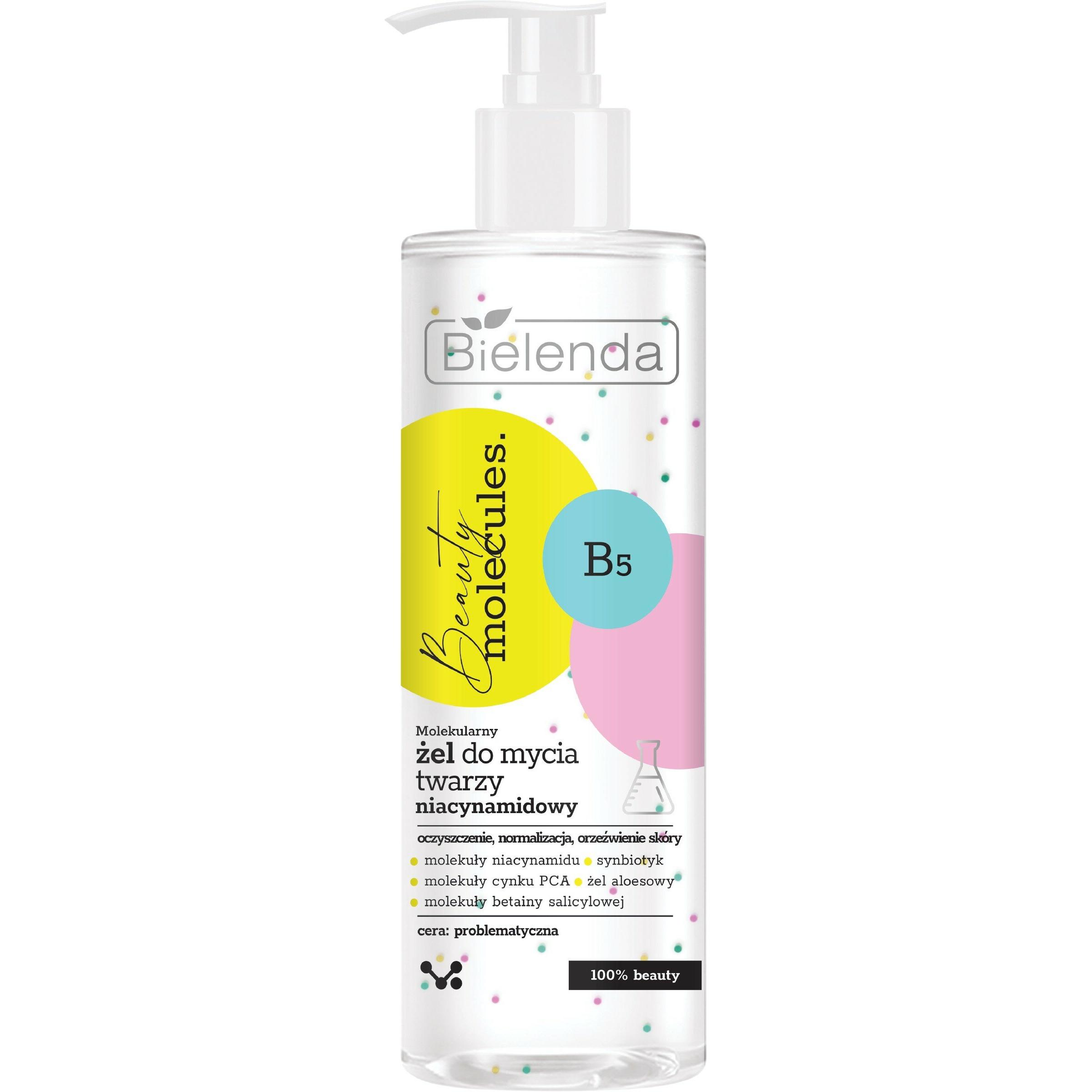 Bielenda , Pulizia Viso, Beauty Molecules Molecular Niacinamide Gel Di Lavaggio Per Il Viso Per Pelli Problematiche 195Ml (Gel Detergente, 195 Ml)