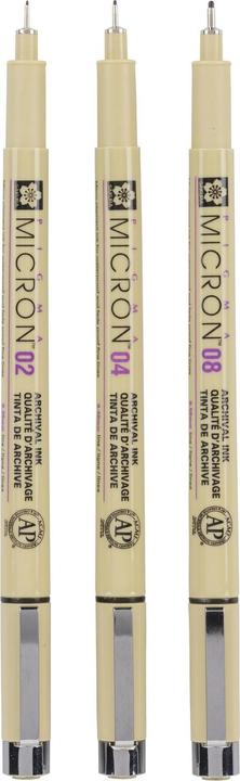 Produktbild Sakura Pigma Micron (Schwarz, 3 x)