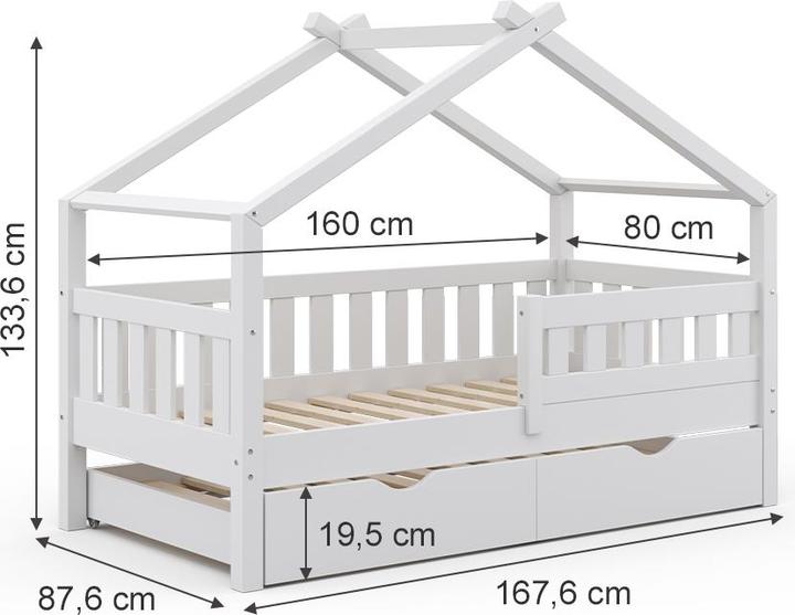 Actual product image VitaliSpa Hausbett Design (80 x 160 cm)