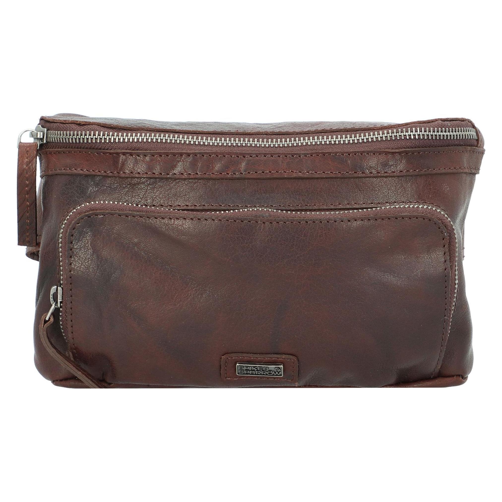 Spikes & Sparrow, Unisex, Bauchtasche, Bronco Gürteltasche Leder 23 Cm, Braun