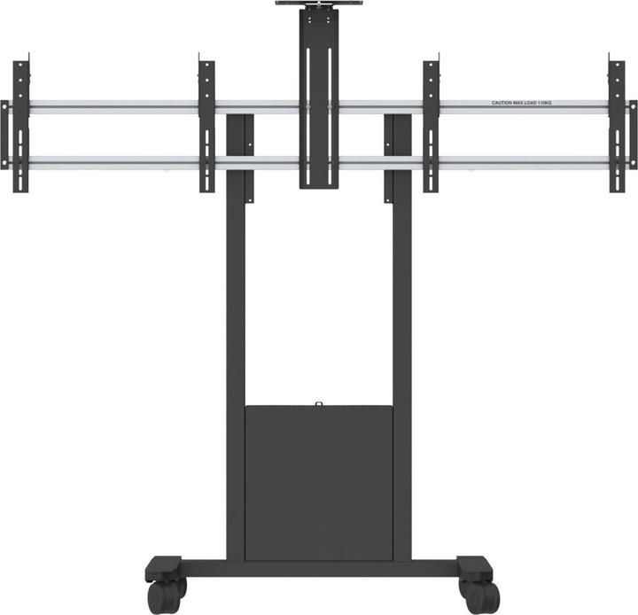 Immagine prodotto SMS Func Mobile Video Conference - Carrello per 2 schermi LCD / CPU / telecamera - Nero