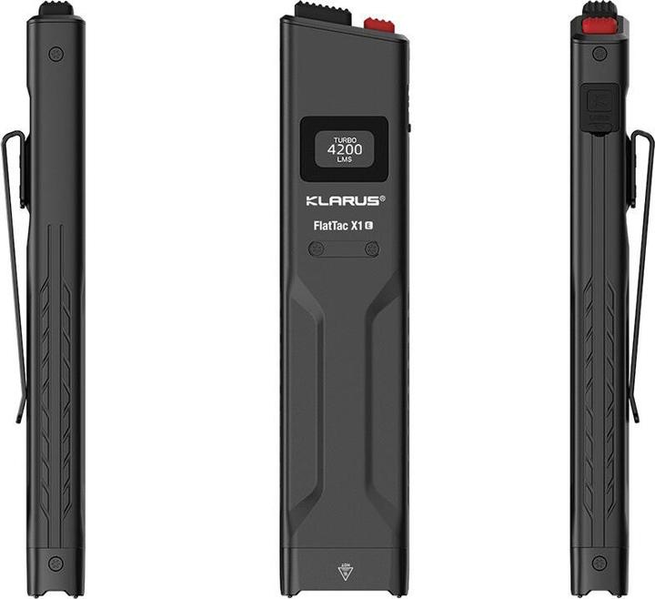 Actual product image Klarus FlatTac X1-E, 4200 Lumen (inkl. Akku) (14.75 cm, 4200 lm)