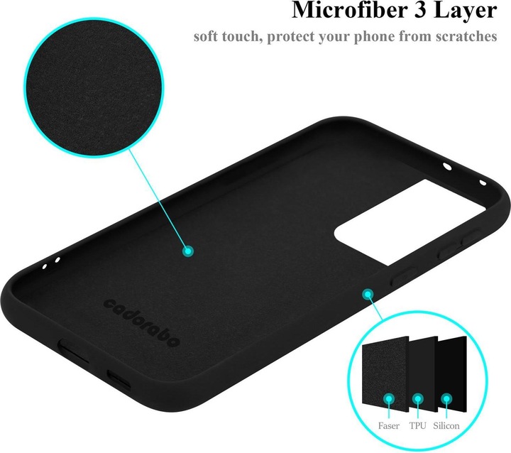 Actual product image Cadorabo TPU Liquid Silicone Case Cover (Samsung Galaxy S21 Ultra)