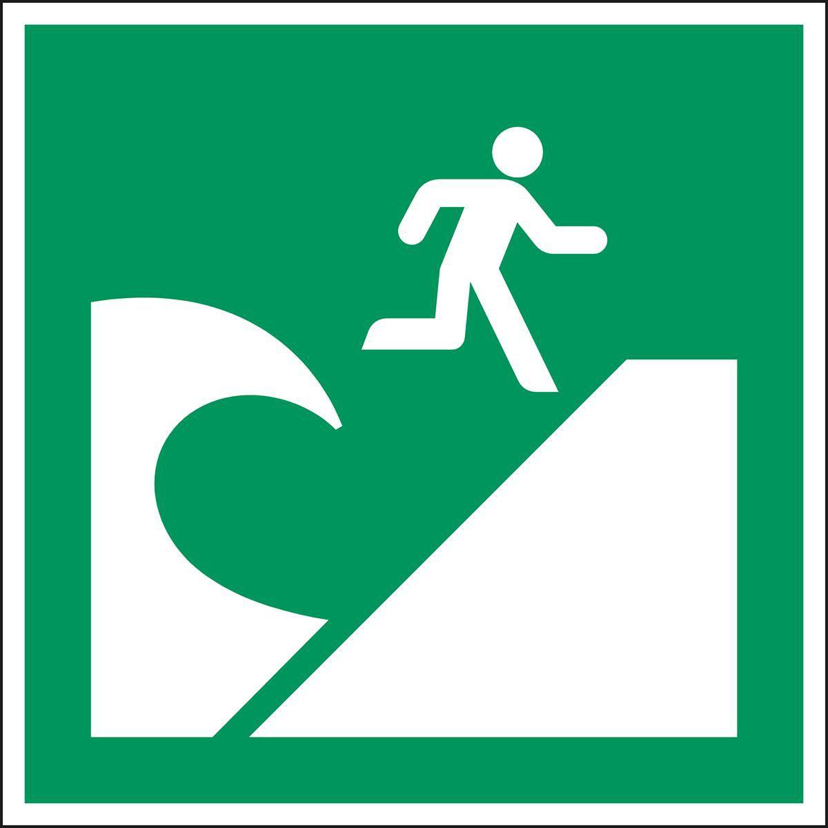 Brady, Sicherheitskennzeichnung, ISO Safety Sign - Tsunami