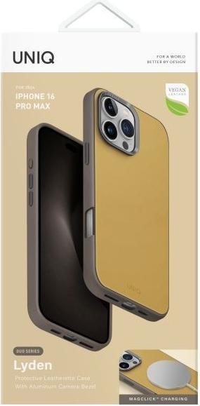 Produktbild Uniq Lyden DS iPhone 16 Pro Max 6.9" Magclick Charging case yellow-gray/yellow-gray (Apple iPhone 16 Pro Max)