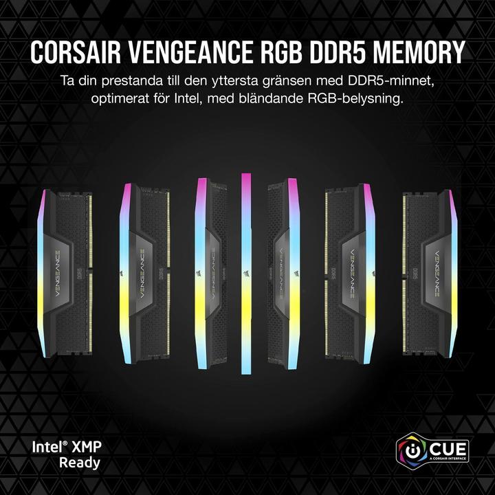 Produktbild Corsair Vengeance RGB (2 x 8GB, 5200 MHz, DDR5-RAM, U-DIMM)
