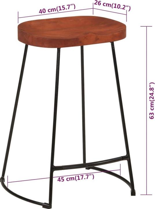 Produktbild vidaXL Barhocker