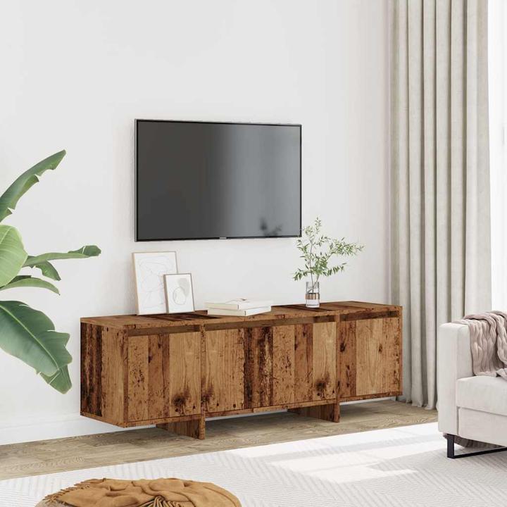 Actual product image vidaXL TV Schrank Lowboard Fernsehschrank Fernsehtisch TV Möbel Altholz-Optik (120 x 30 x 40.5 cm)