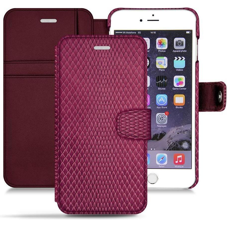Noreve Lederschutzhülle Wallet (Apple iPhone 6s), Smartphone Hülle, Rosa