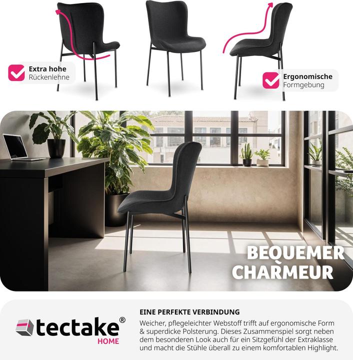 Immagine prodotto tectake Polsterstuhl Tessa