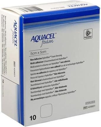 Actual product image Aquacel Schaumverband nicht-adhäsiv 5x5cm (10 x)