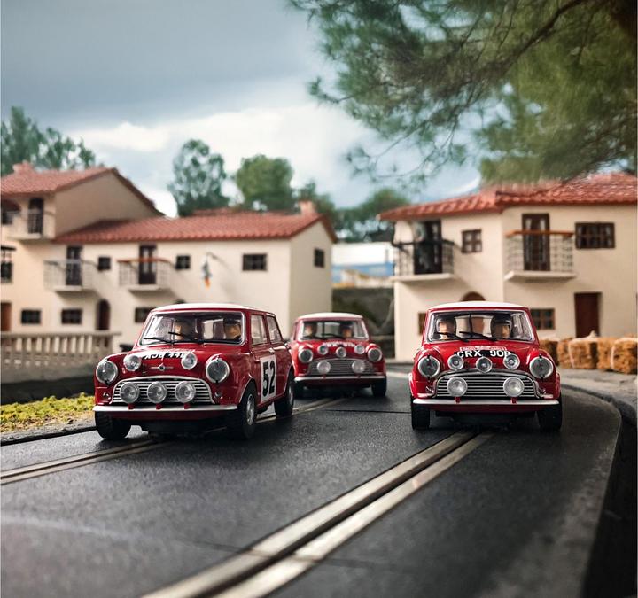 Actual product image Scalextric 1965 Monte Carlo Rally Mini Triple Pack