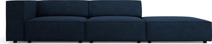Actual product image Cosmopolitan Design Right Sofa, "Arendal", 4 Seats, Royal Blue, 262x102x70 Made in Europe